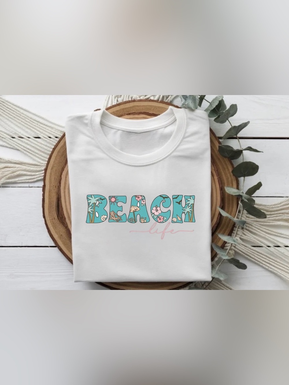 Beach Life Shirt Tropical Summer Graphic Tee